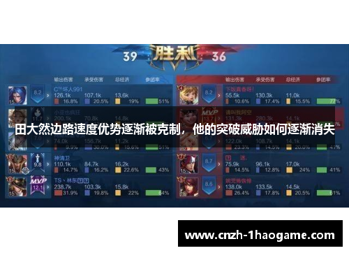 田大然边路速度优势逐渐被克制，他的突破威胁如何逐渐消失